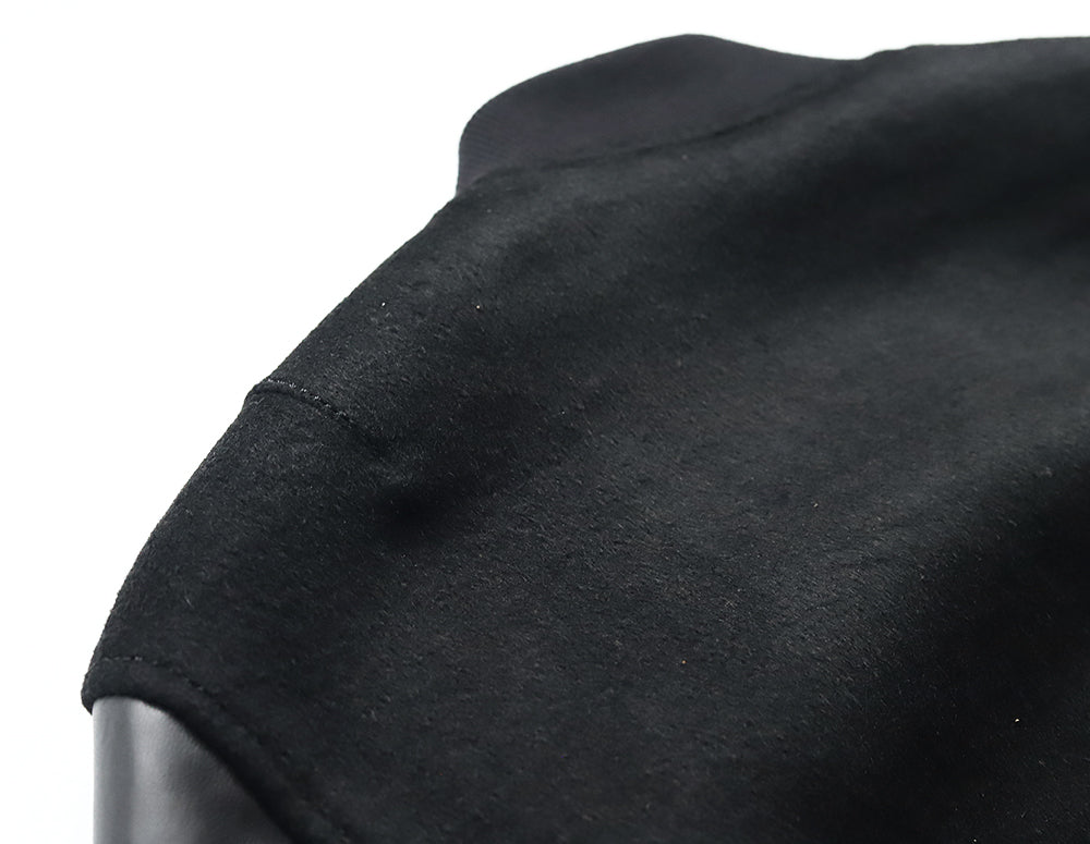【Y3037】MILITARY MA-1 JACKET (LEATHER × WOOL) / ミリタリー MA-1ジャケット（レザー×ウール）