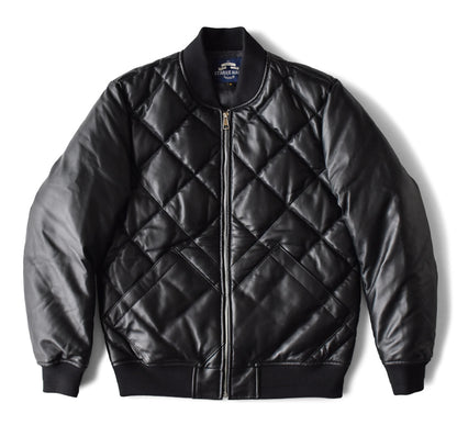 【SSY-3038】 MA-1 QUILTING DOWN JACKET (SHEEP) /  MA-1 キルティングダウンジャケット (羊革)