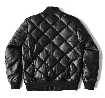 【SSY-3038】 MA-1 QUILTING DOWN JACKET (SHEEP) /  MA-1 キルティングダウンジャケット (羊革)