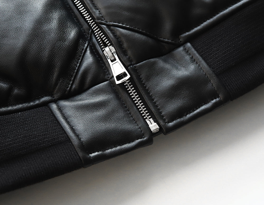 ［Y3038］ MA-1 QUILTING DOWN JACKET (SHEEP) /  MA-1 キルティングダウンジャケット (羊革)