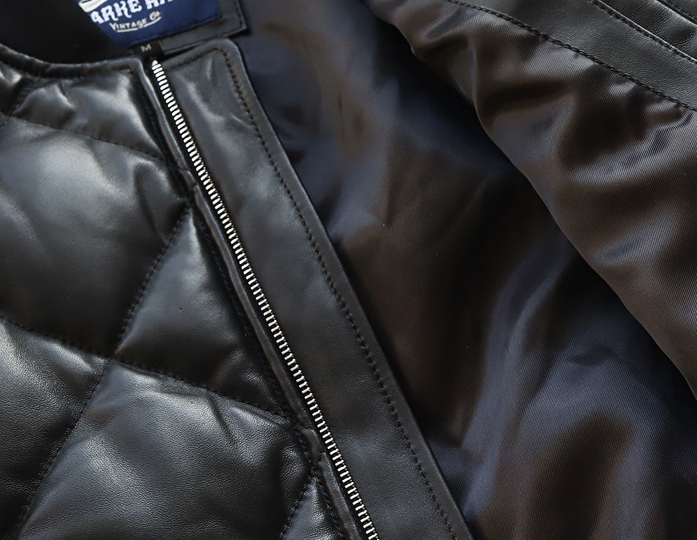［Y3038］ MA-1 QUILTING DOWN JACKET (SHEEP) /  MA-1 キルティングダウンジャケット (羊革)