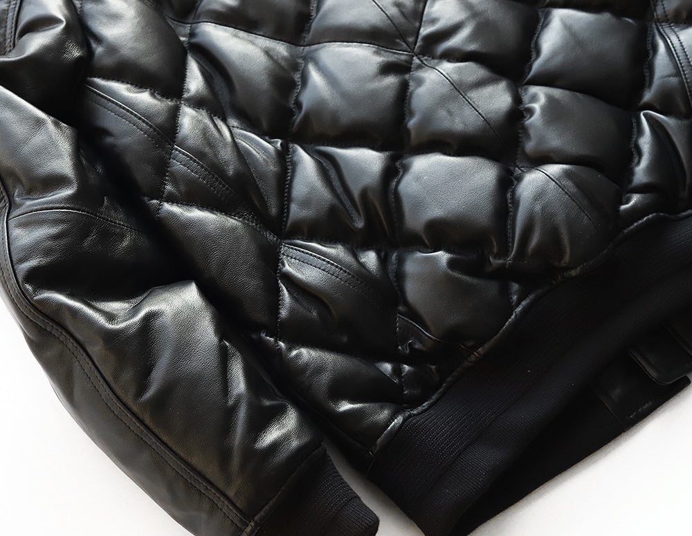 ［Y3038］ MA-1 QUILTING DOWN JACKET (SHEEP) /  MA-1 キルティングダウンジャケット (羊革)