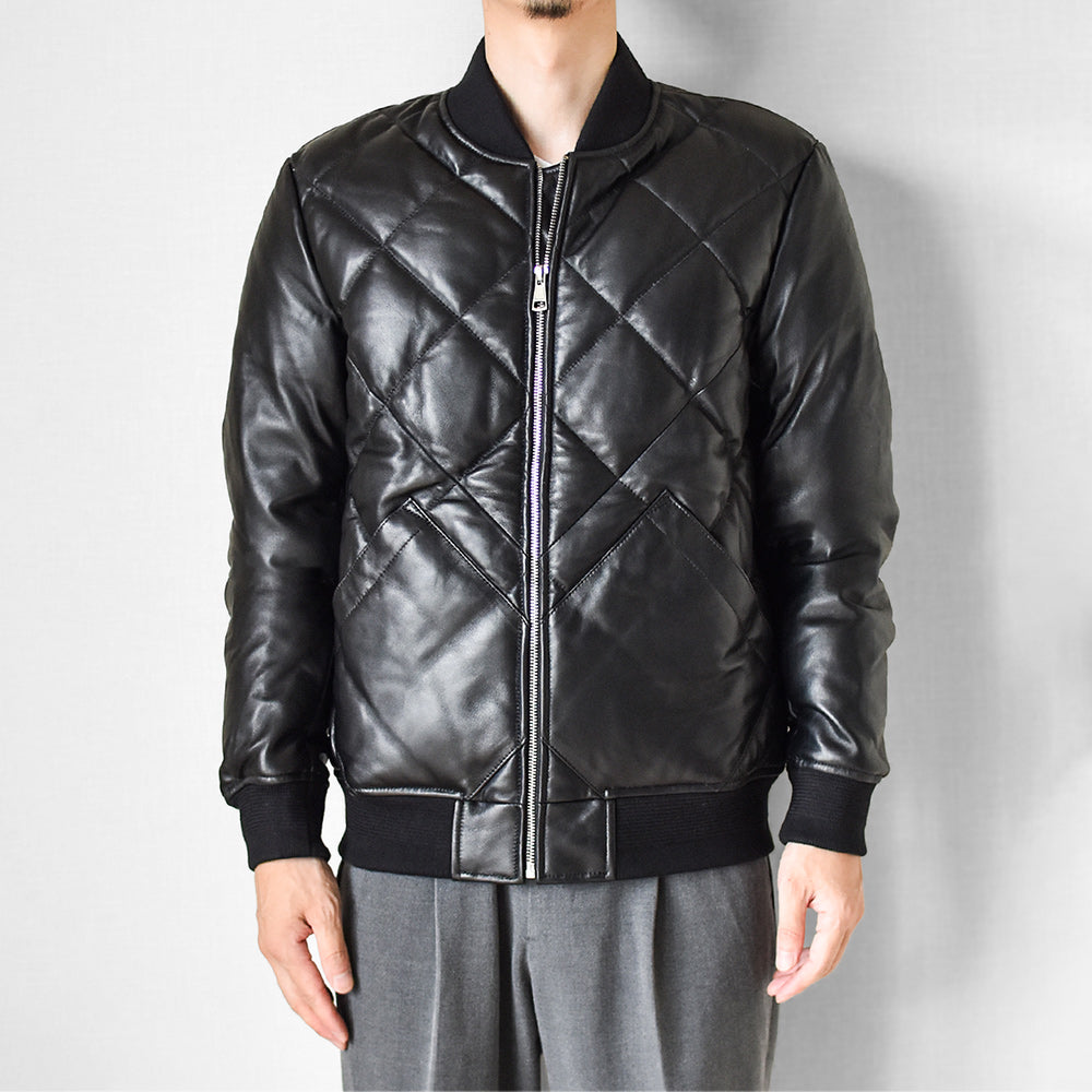 ［Y3038］ MA-1 QUILTING DOWN JACKET (SHEEP) /  MA-1 キルティングダウンジャケット (羊革)