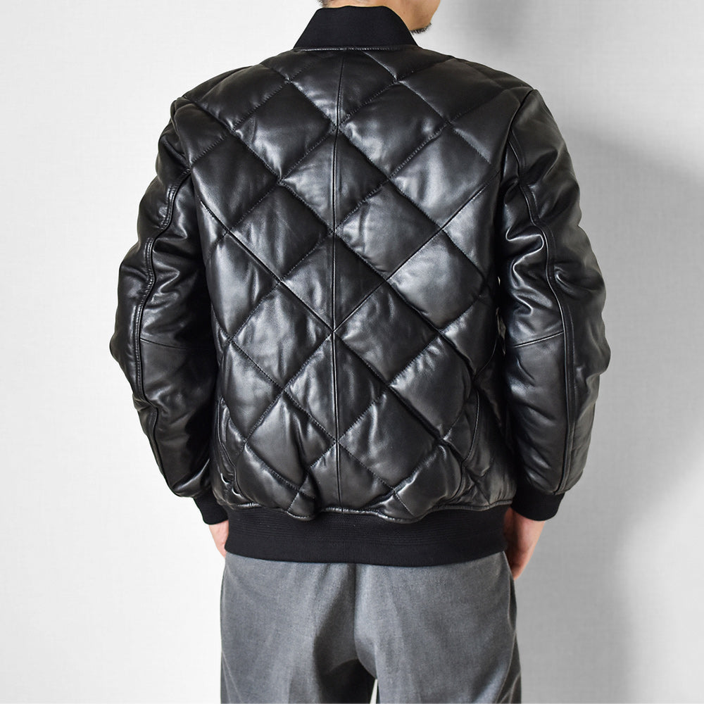 ［Y3038］ MA-1 QUILTING DOWN JACKET (SHEEP) /  MA-1 キルティングダウンジャケット (羊革)