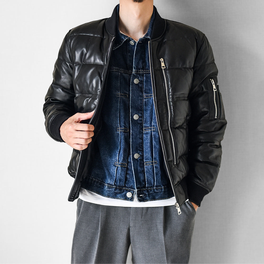 ［Y3200］ MA-1 DOWN JACKET (SHEEP) /  MA-1 ダウンジャケット (羊革)