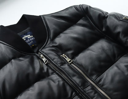 【SSY-3200】 MA-1 DOWN JACKET (SHEEP) /  MA-1 ダウンジャケット (羊革)