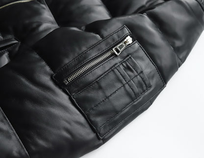 【SSY-3200】 MA-1 DOWN JACKET (SHEEP) /  MA-1 ダウンジャケット (羊革)