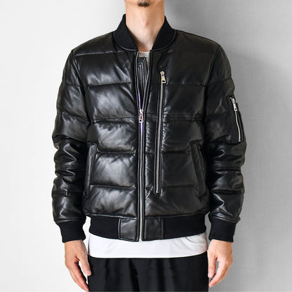 【SSY-3200】 MA-1 DOWN JACKET (SHEEP) /  MA-1 ダウンジャケット (羊革)