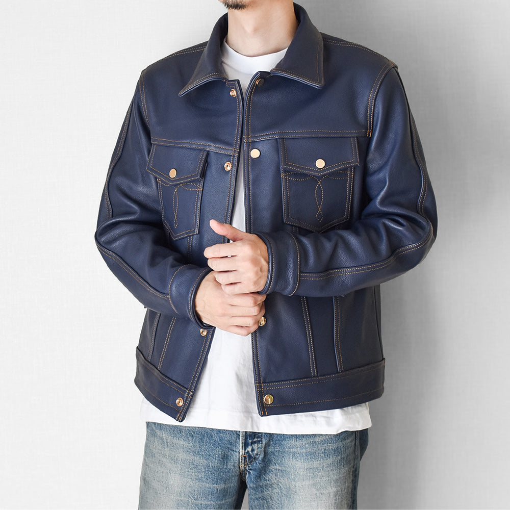 ［Y3315］ 3rd TYPE TRACKER JACKET (COW) /  サードタイプ トラッカージャケット (牛革)