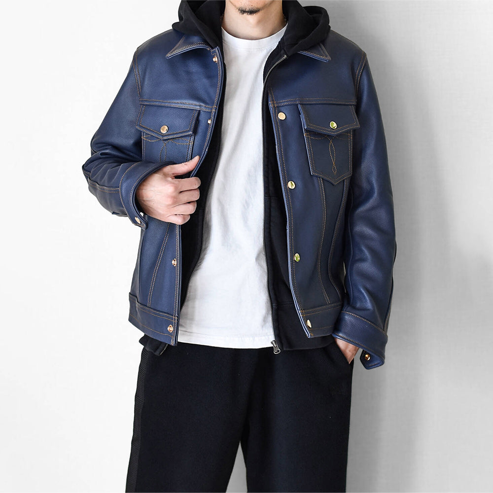 ［Y3315］ 3rd TYPE TRACKER JACKET (COW) /  サードタイプ トラッカージャケット (牛革)