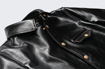 【HH-2694】HORSEHIDE BREAKMAN JACKET｜茶芯ホースハイド ブレーキマンジャケット