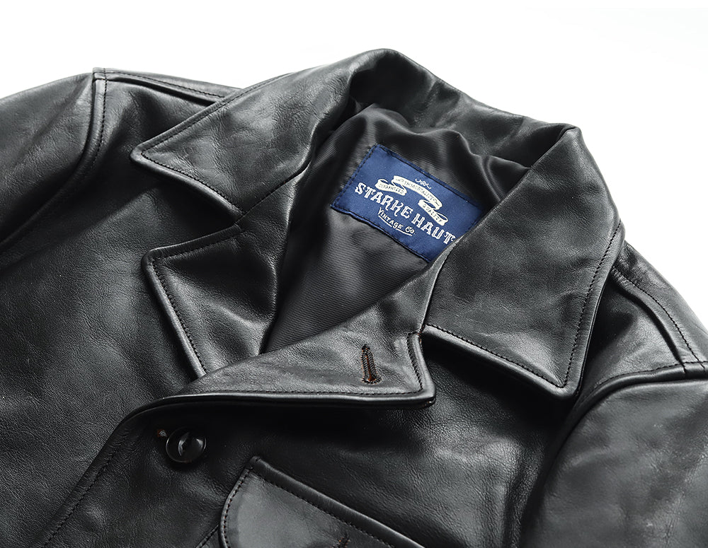 CAR COAT (HORSEHIDE)｜茶芯ホースハイド ヴィンテージカーコート