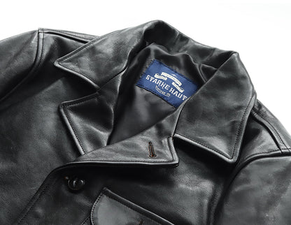 CAR COAT (HORSEHIDE)｜茶芯ホースハイド ヴィンテージカーコート