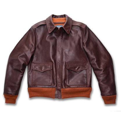 【HHY-907】A-2 Vintage Flight Jacket｜A-2 茶芯馬革フライトジャケット　