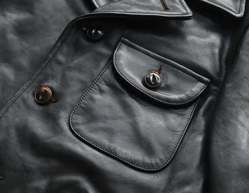 CAR COAT (HORSEHIDE)｜茶芯ホースハイド ヴィンテージカーコート