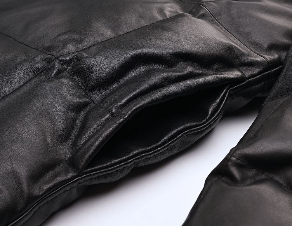 【HHY-1164】Heavy-Duty Leather Down Shirt Jacket｜ヘビーアウター・レザーダウンシャツジャケット馬革
