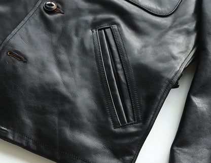 CAR COAT (HORSEHIDE)｜茶芯ホースハイド ヴィンテージカーコート