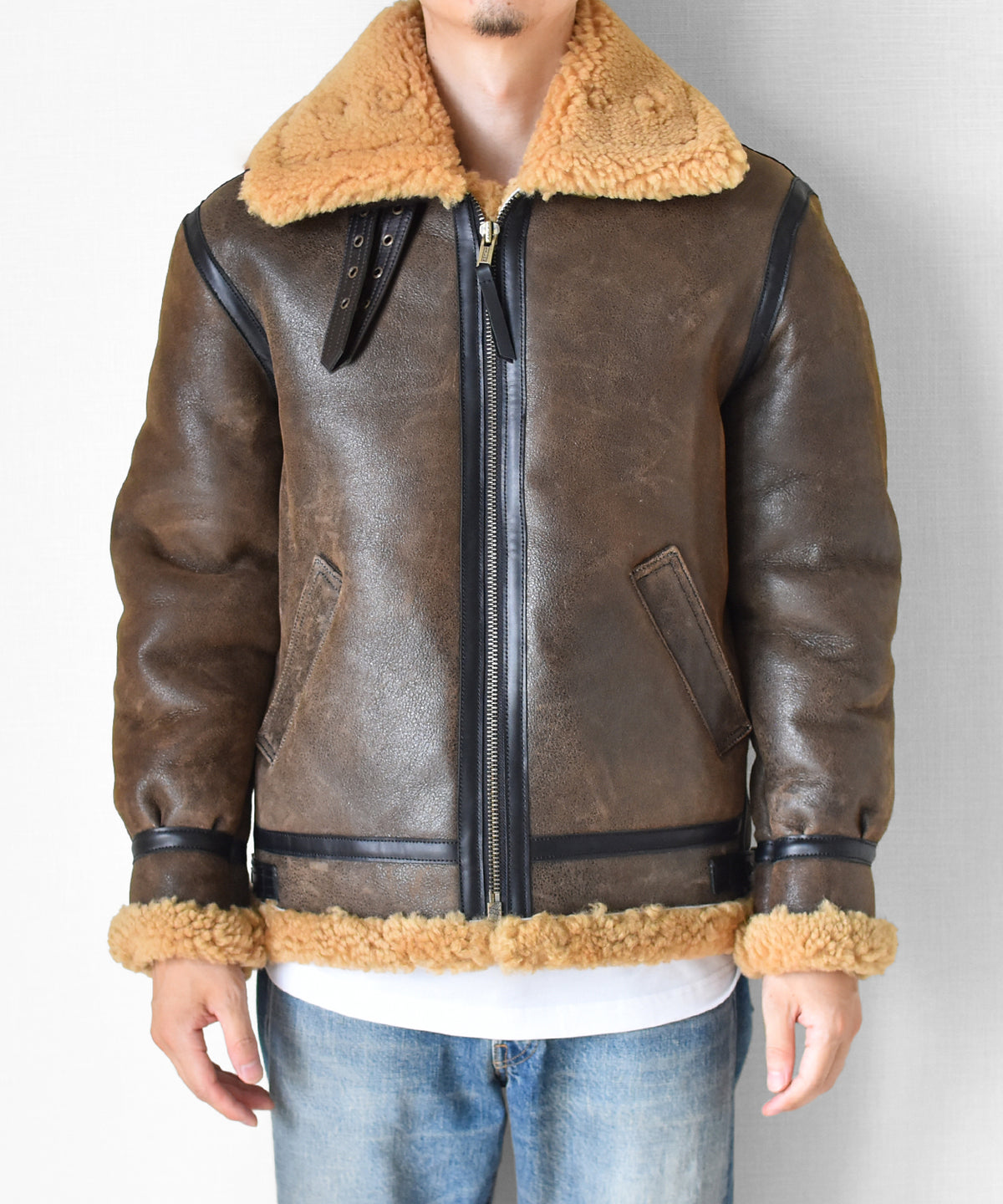 【SSY-3201/3202】Vintage B-3 Heavyweight Shearling Flight Jacket｜ヘビーアウターB3ムートンジャケット