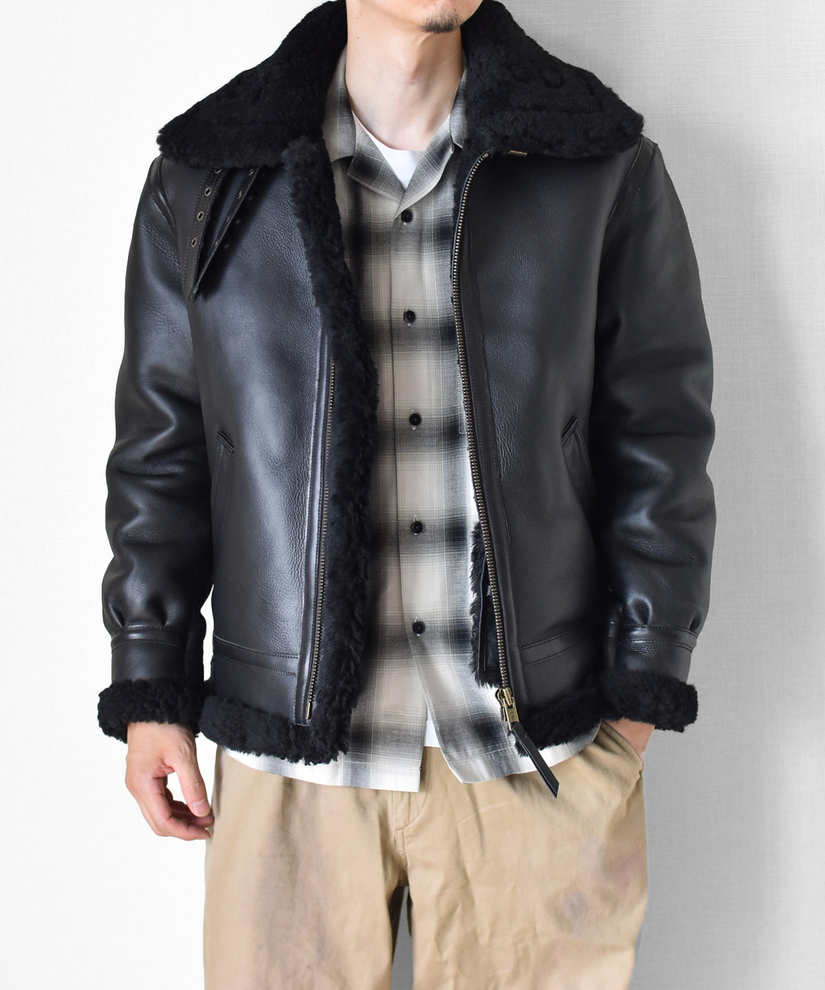 【SSY-3201/3202】Vintage B-3 Heavyweight Shearling Flight Jacket｜ヘビーアウターB3ムートンジャケット