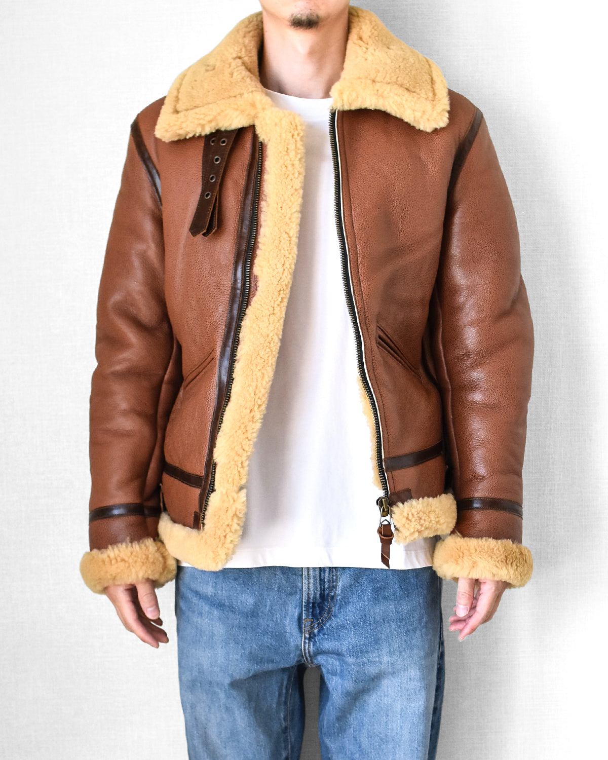 【SSY-906】B-3 Shearling Sheepskin Flight Jacket｜ B-3フライトジャケット シープ