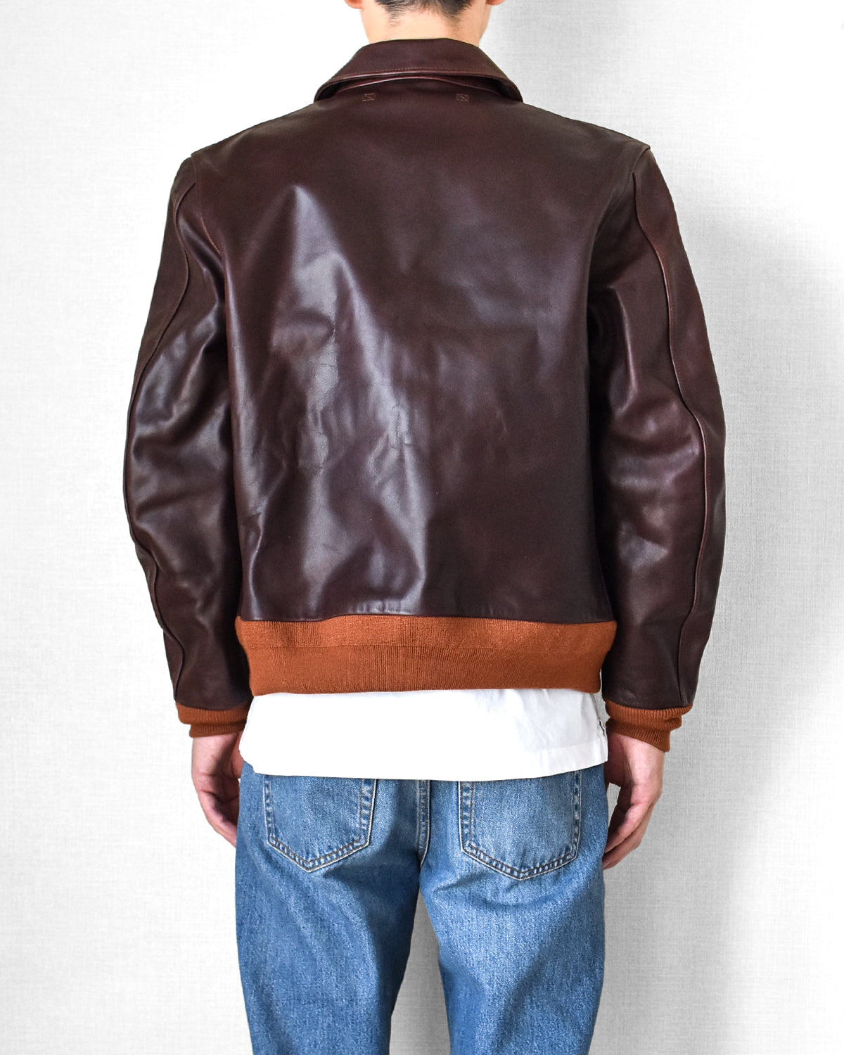 【HHY-907】A-2 Vintage Flight Jacket｜A-2 茶芯馬革フライトジャケット　