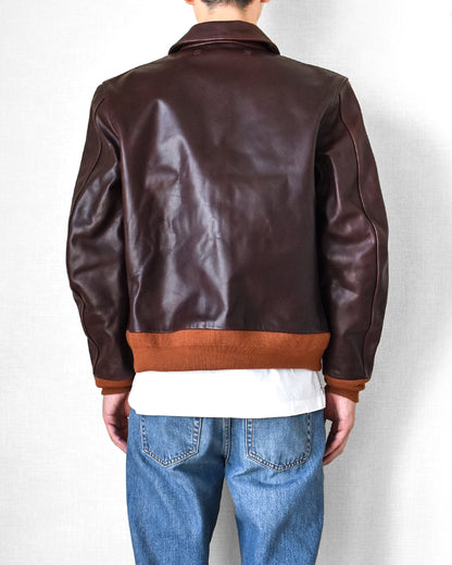 【HHY-907】A-2 Vintage Flight Jacket｜A-2 茶芯馬革フライトジャケット　