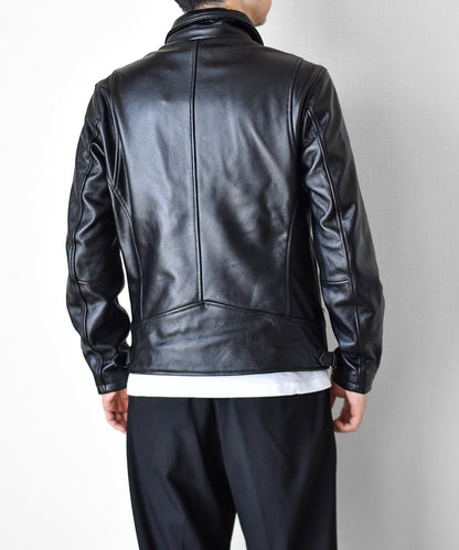 【CWY-2252/2253】Cowhide Leather Double Rider Jacket｜カウハイドダブルライダースジャケット(白/黒)