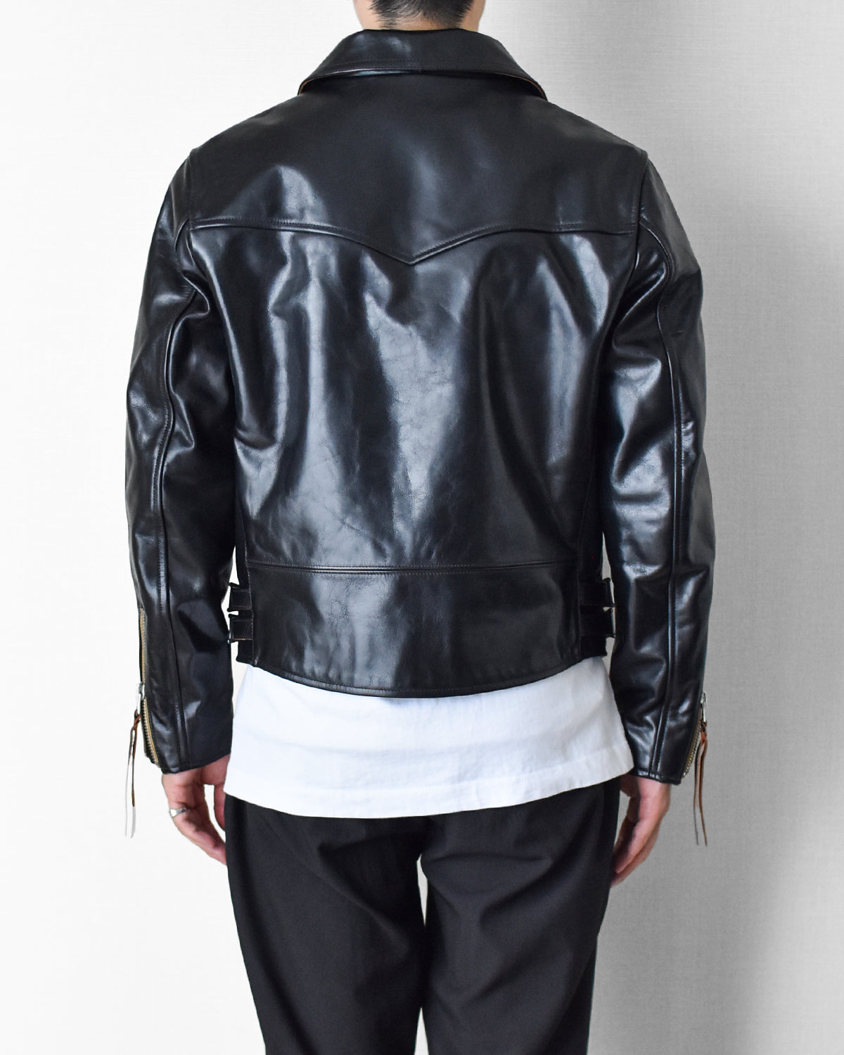 永遠のスタンダード！イギリスタイプの本格ダブルライダースジャケット【Y1162】