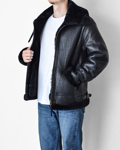 【SSY-1173】B-3 BOMBER JACKET｜ B-3ボンバージャケット (ムートン)