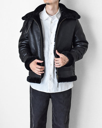 【SSY-1173】B-3 BOMBER JACKET｜ B-3ボンバージャケット (ムートン)