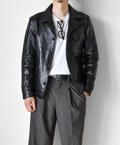 CAR COAT (HORSEHIDE)｜茶芯ホースハイド ヴィンテージカーコート