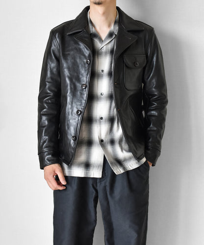 CAR COAT (HORSEHIDE)｜茶芯ホースハイド ヴィンテージカーコート