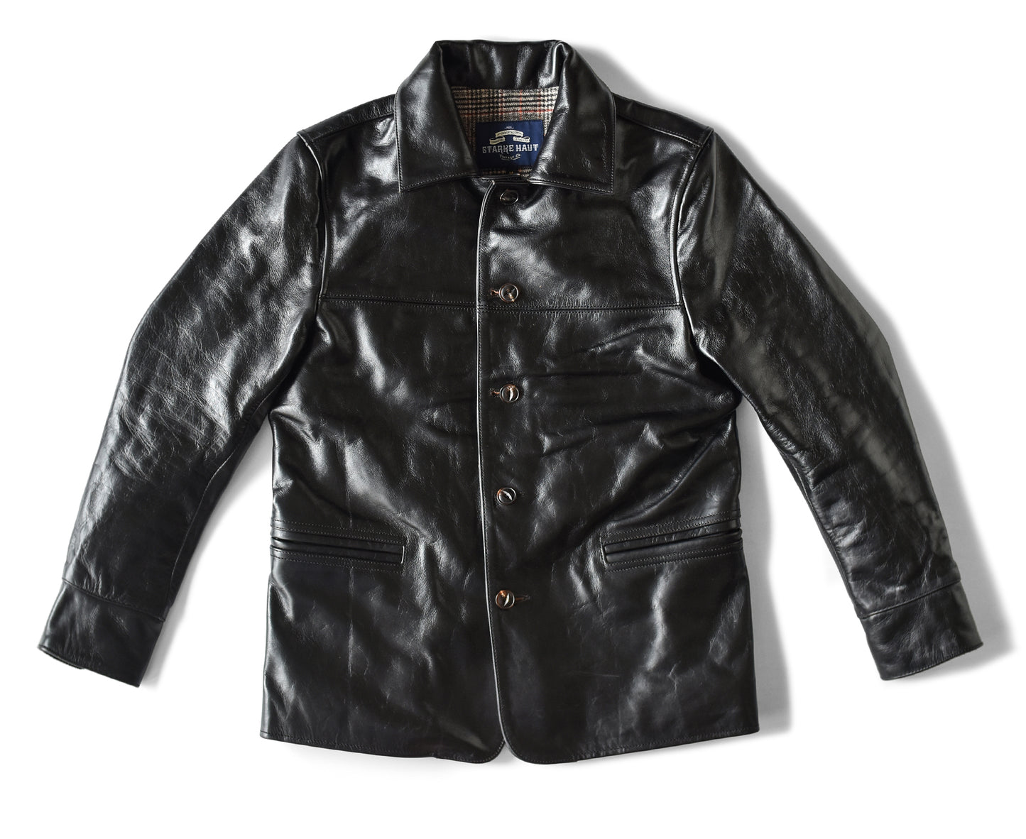 ポーランド産ホースハイドで仕立てた、拘りのレザーカーコート【Y2726】