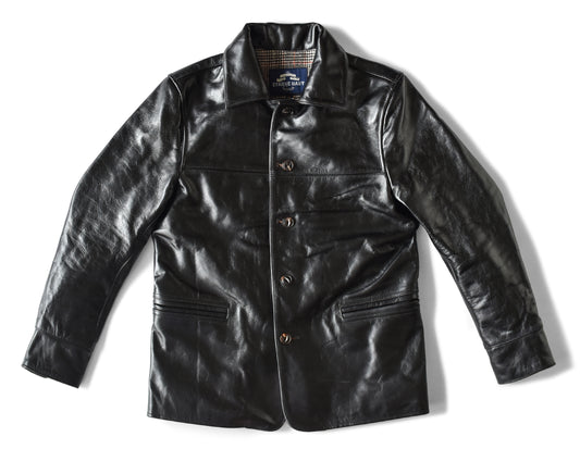 ポーランド産ホースハイドで仕立てた、拘りのレザーカーコート【Y2726】