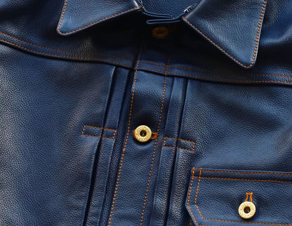 【CWY-1167/1168】DENIM-STYLE TRACKER JACKET｜Gジャンタイプトラッカージャケット(カウハイド)