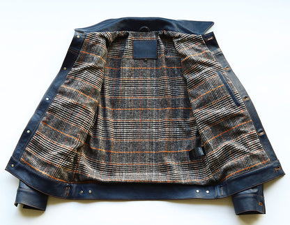 【CWY-1167/1168】DENIM-STYLE TRACKER JACKET｜Gジャンタイプトラッカージャケット(カウハイド)