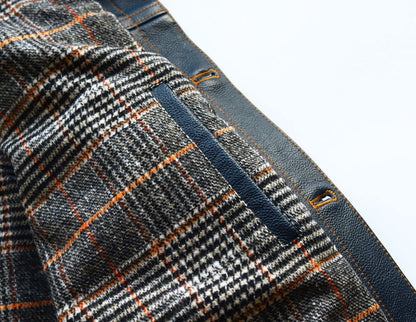 【CWY-1167/1168】DENIM-STYLE TRACKER JACKET｜Gジャンタイプトラッカージャケット(カウハイド)